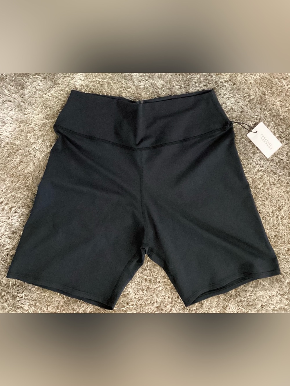 High-Waist Black Women's Biker Shorts